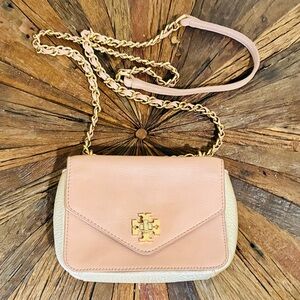 Tory Burch Kira Micro Mini Dusty Rose Crossbody Handbag